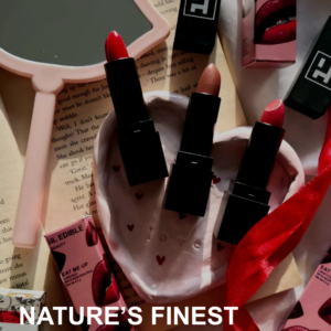 Luxe Lip Kit | 3 Edible Lipstick & Lipbalm | Makeup Mirror