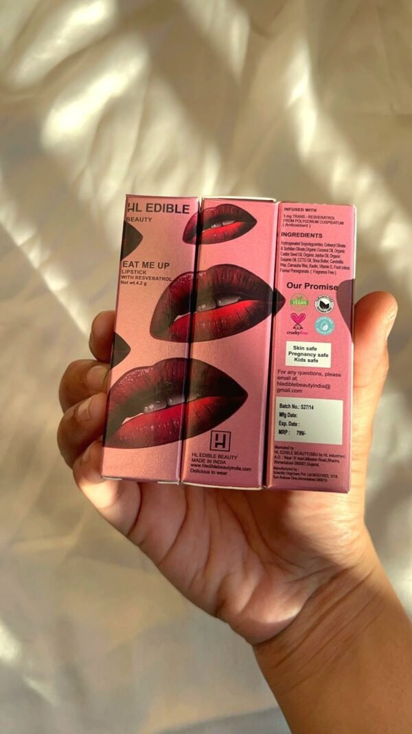 BUY ANY ONE LIPSTICK | Get MIRROR for FREE | Edible Lipstick - Image 3